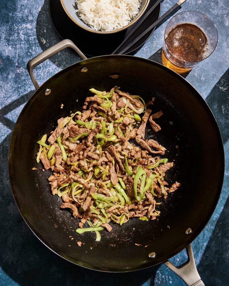 Stir-Fried Pork with Leeks