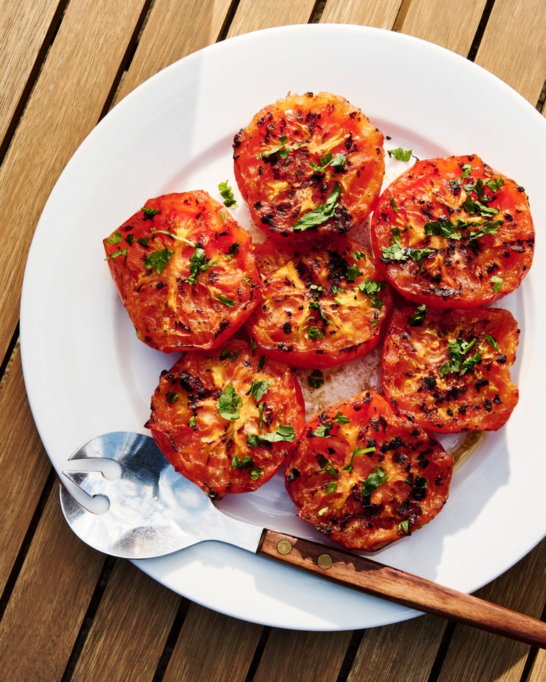 Grilled Tomatoes with Soy Sauce and Yuzu Kosho