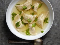 Pelmeni Dumplings in Chicken Broth image