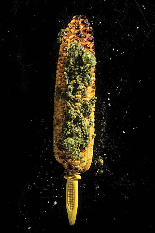 Grilled Corn with Pesto | Saveur