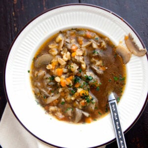 Mushroom-Barley Soup | Saveur