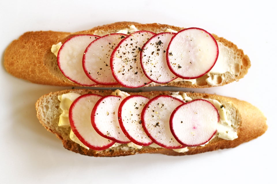 Radish And Butter Sandwich