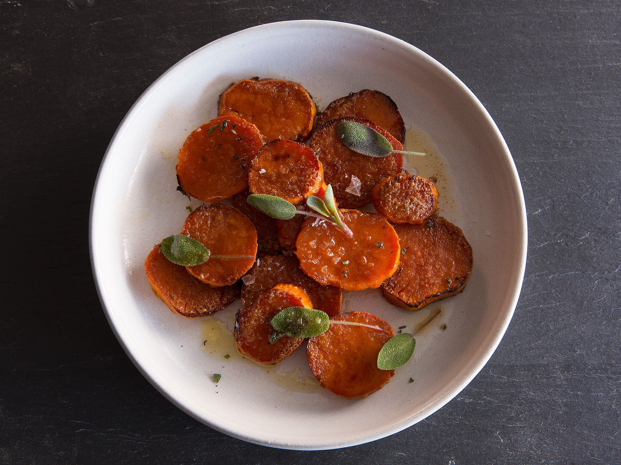 Maple Brown Butter Roasted Sweet Potatoes Recipe - Lisa's