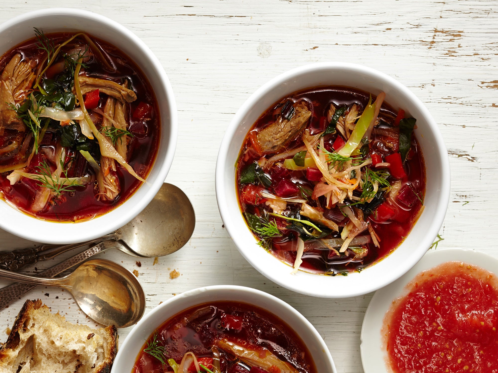 Duck Borscht With Fermented Tomato Sauce Saveur