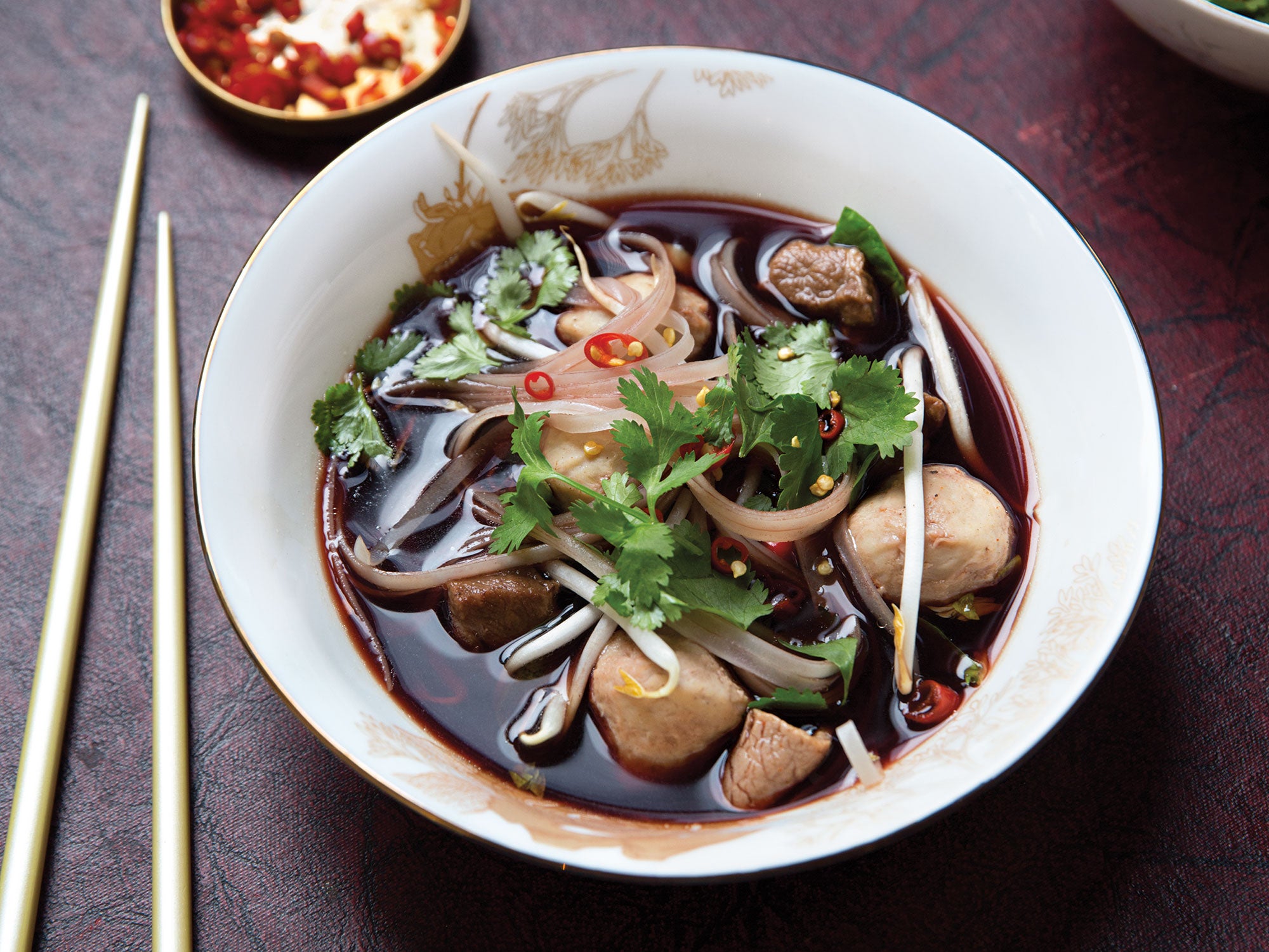 Thai beef store soup noodles