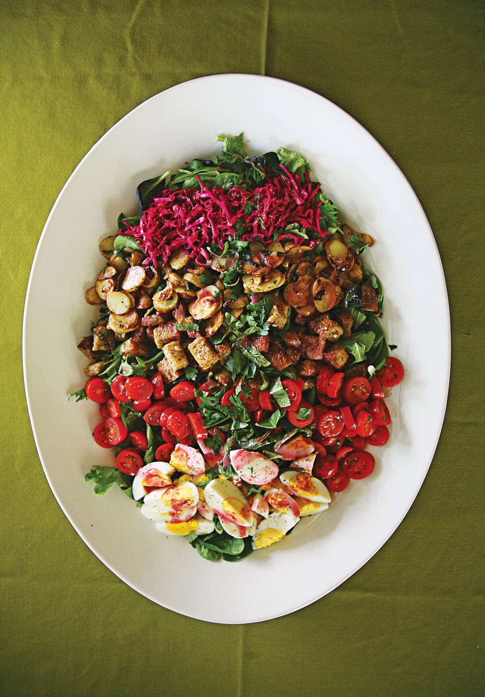 Farmer's Salad with Beet Vinaigrette | Saveur