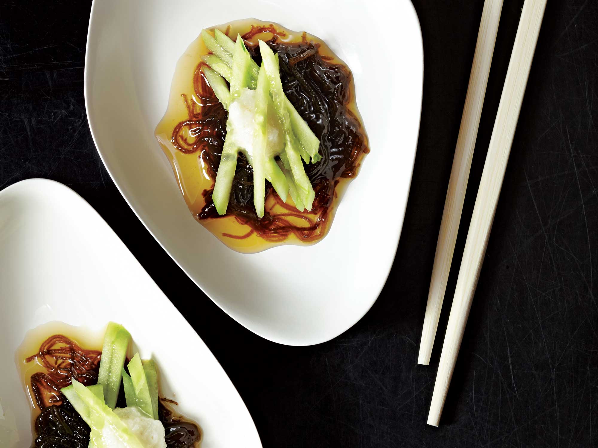 Marinated Mozuku Seaweed with Cucumber