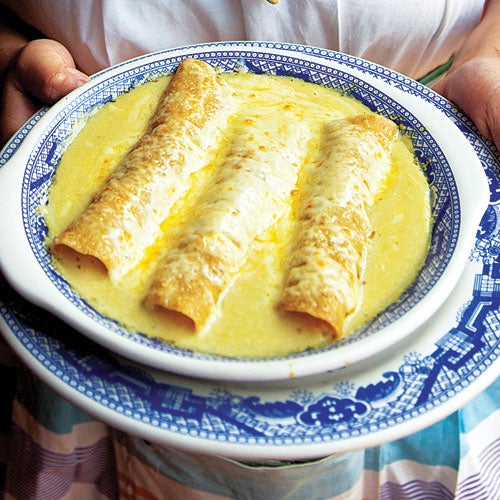 Enchiladas Suizas Chicken Enchiladas In Tomatillo Cream Sauce