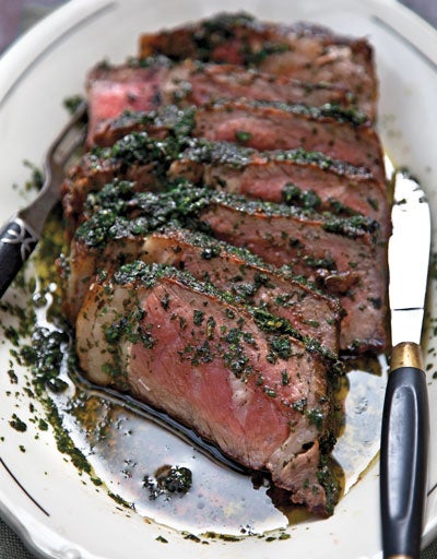 Steak with Herb Sauce Bistecca Con Salsa delle Erbe