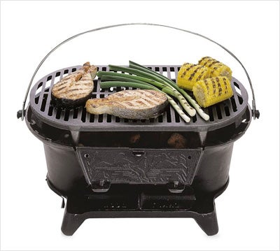 Lodge sportsman outlet cast iron grill