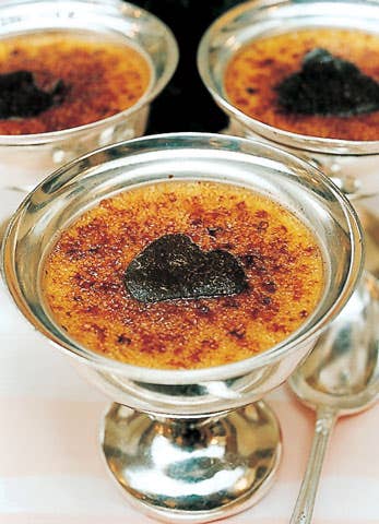 Burnt Cream with Black Truffles