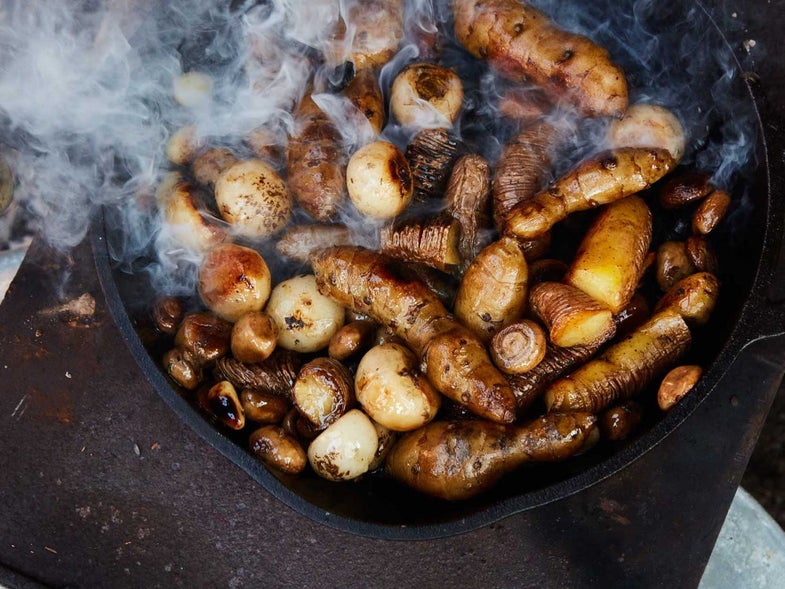 Roasted Sunchokes with Potatoes & Mushrooms | Saveur