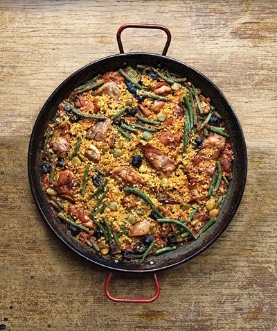 Paella With Rabbit And Snails Paella Valenciana