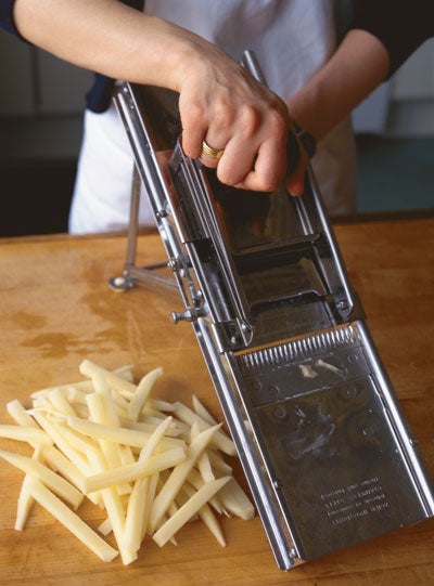 French fries, chips, finger chips or french-browned potatoes Making Machine