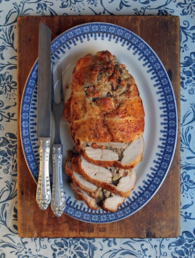 Turkey Breast Roulade with Chestnut Stuffing