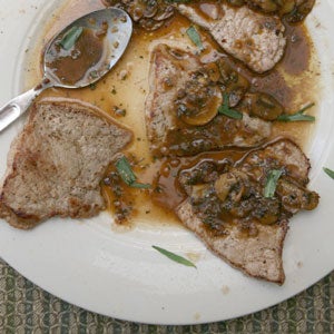 Veal Paillards with Chasseur Sauce