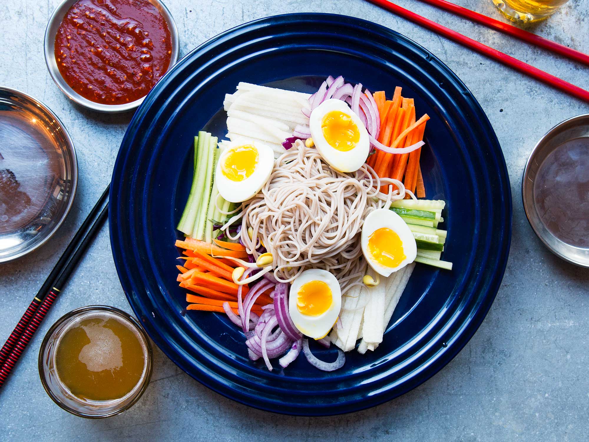 Crunchy Vegetable Rice Noodle Salad - Familystyle Food