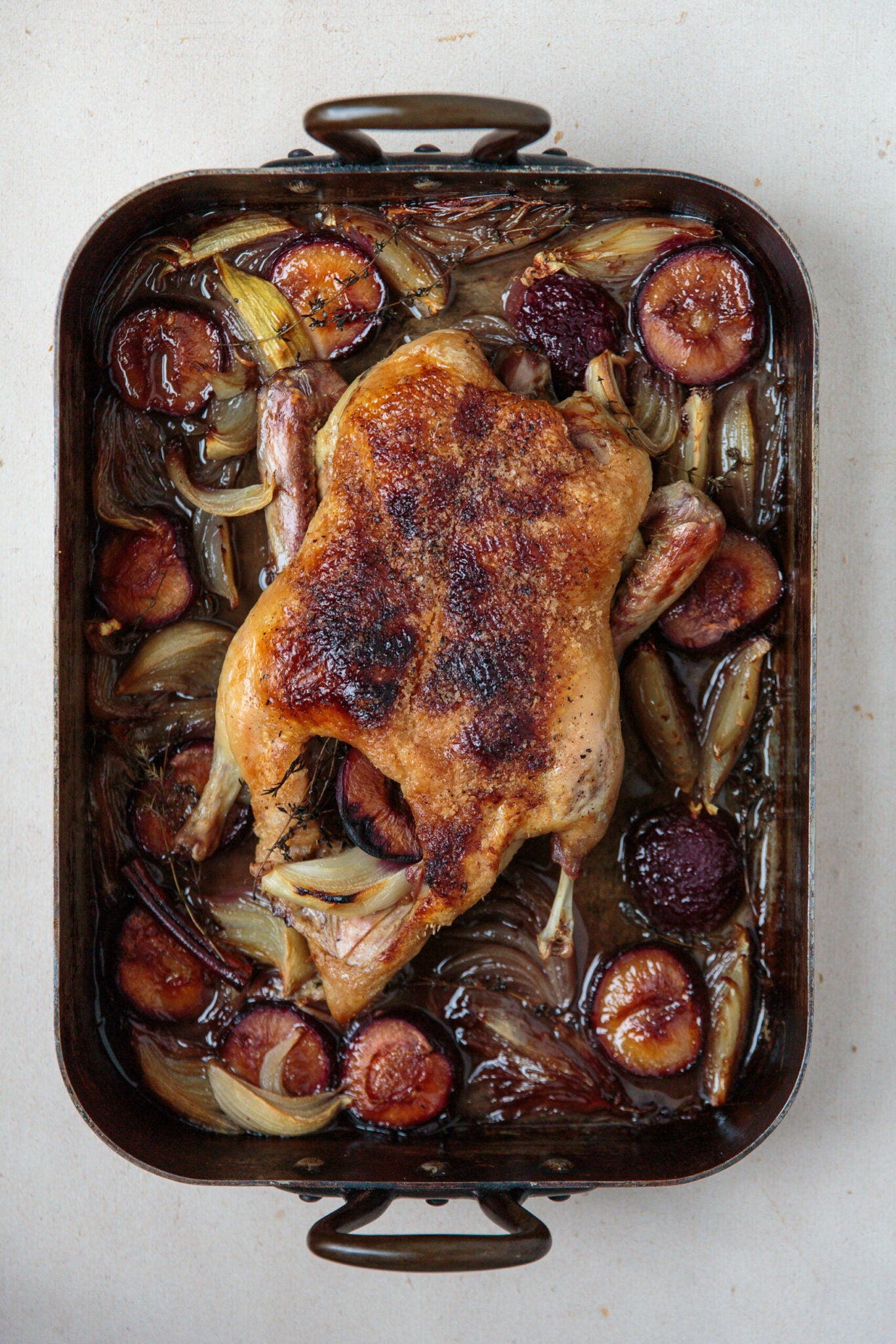 Roast Duck with Plums | Saveur