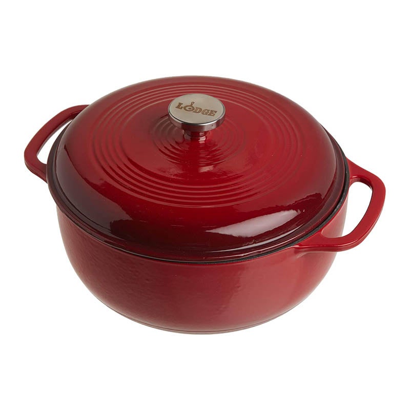 5-Quart Enameled Coated Dutch Oven with Stainless Steel Lid – Saveur Selects