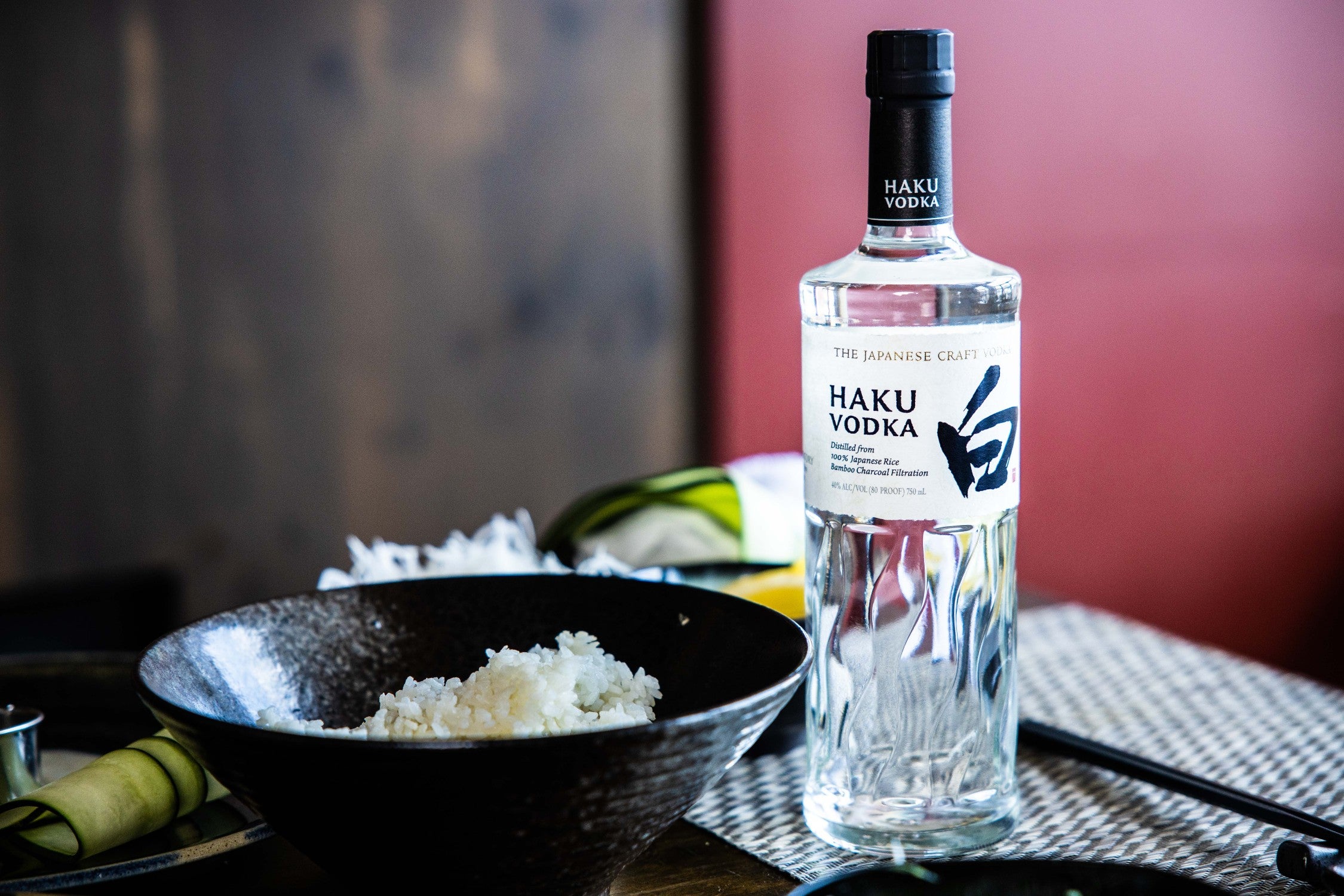 Sea Bass Miso with Suntory Haku Vodka