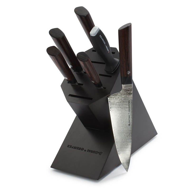 Saveur Selects 7-Piece Knife Block Set, Forged German Steel