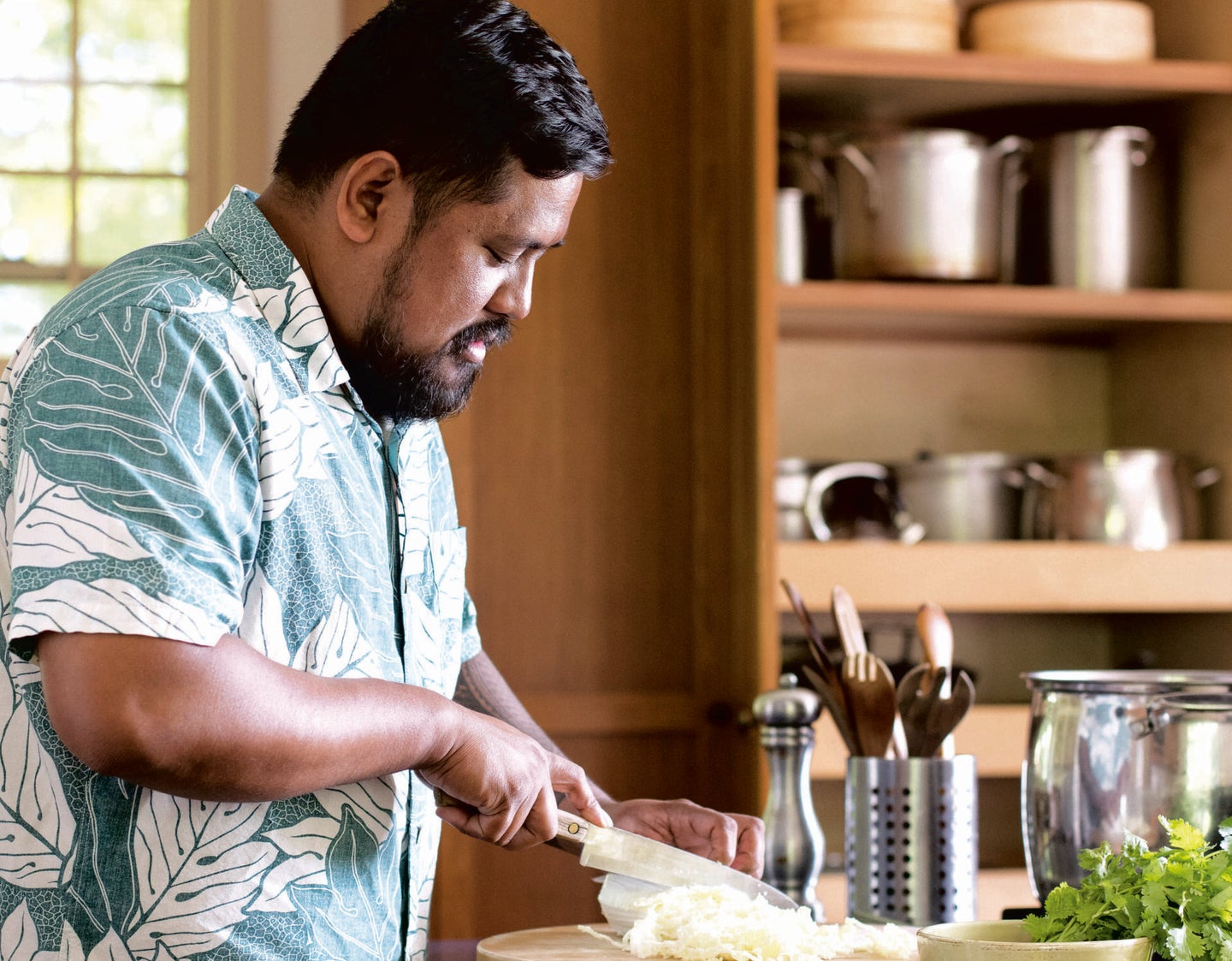 Sheldon Simeon of Cook Real Hawai'i cooking