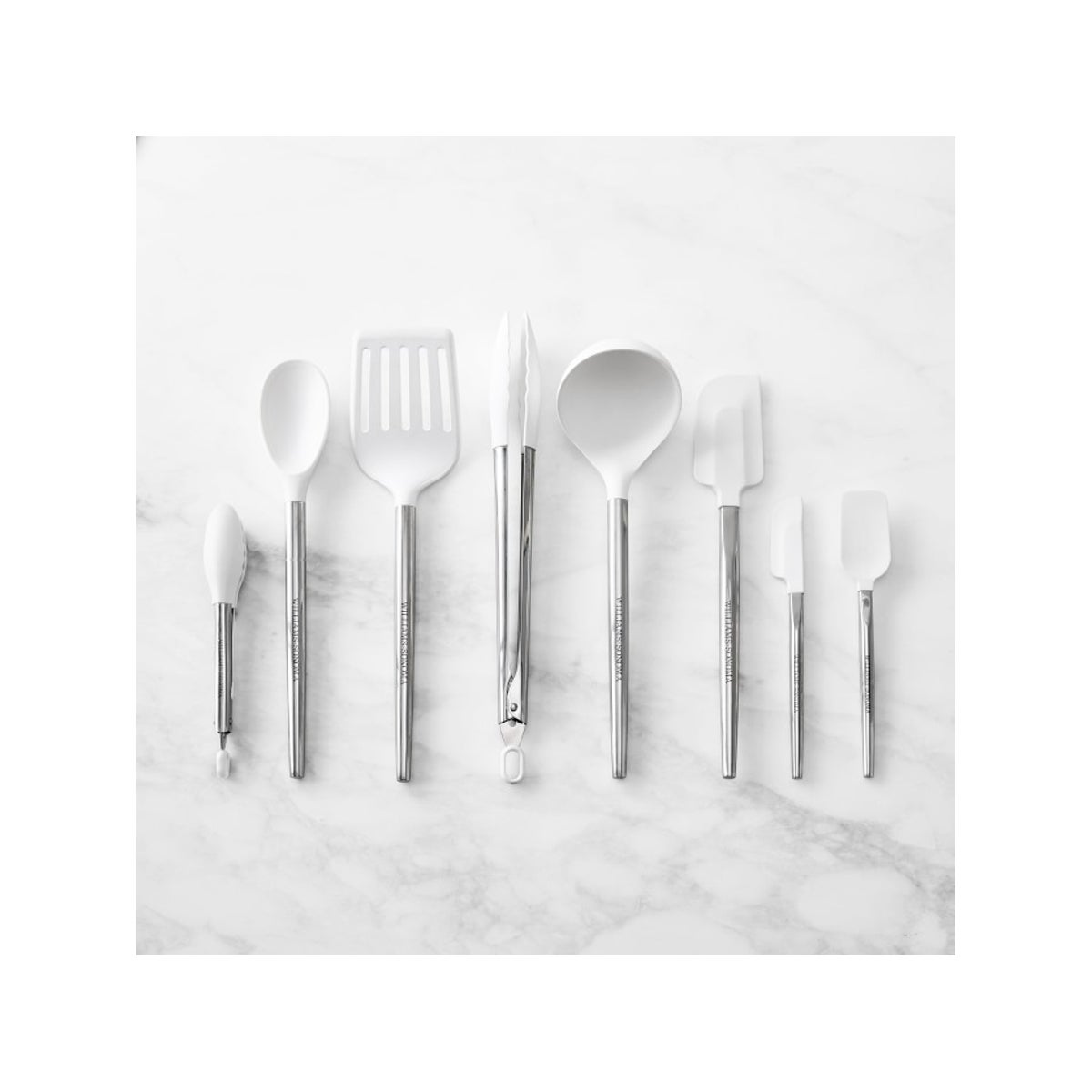 The Best Silicone Cooking Utensils In 2022 Saveur   Best Silicone Cooking Utensils Option  Williams Sonoma Stainless Steel Silicone Utensils 