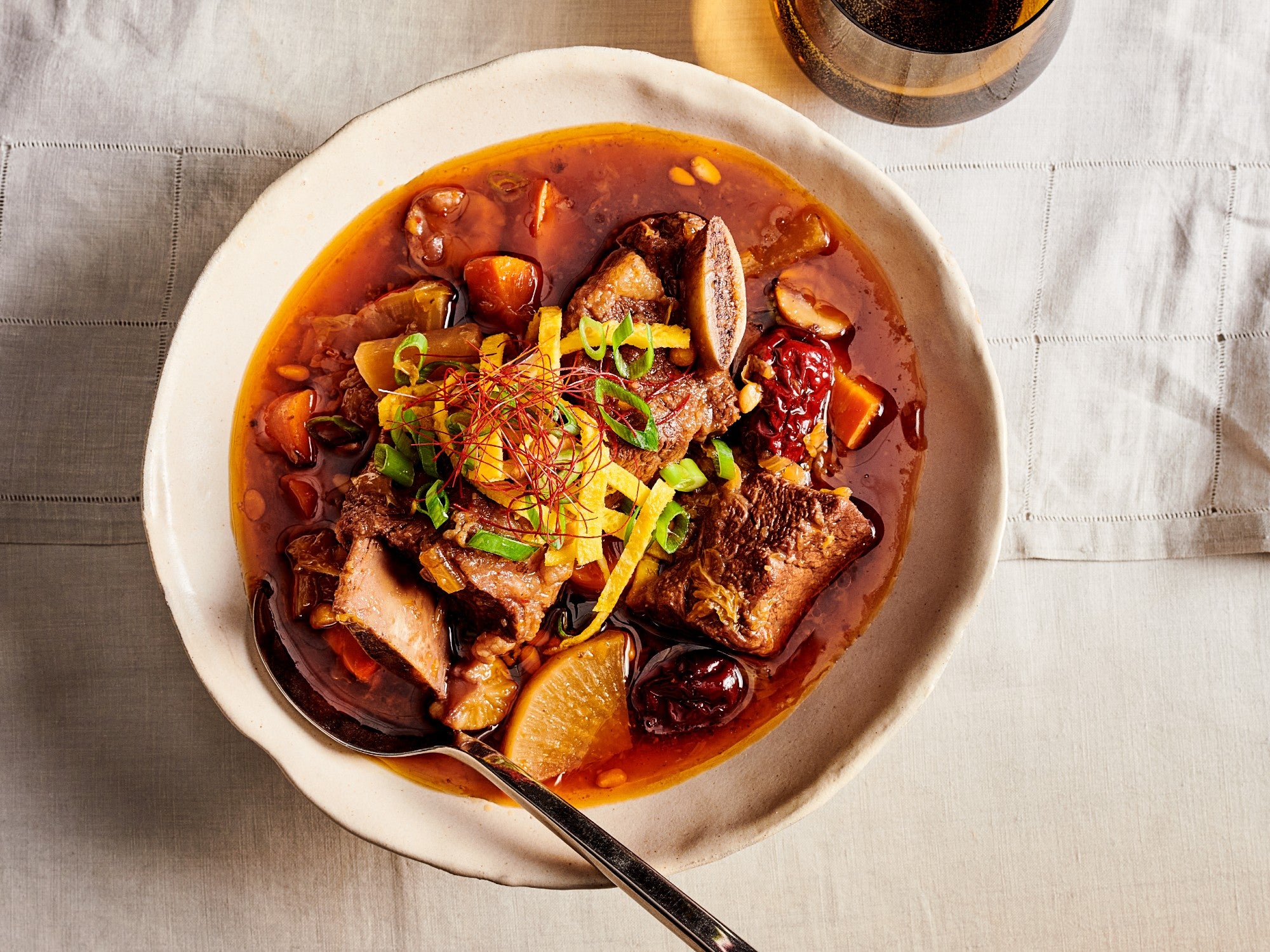 Korean braised beef outlet short ribs