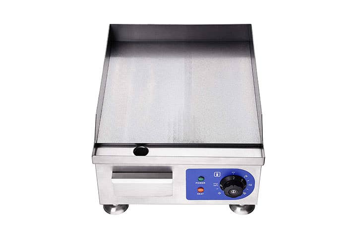 RNAB0BT9LPBZJ tool1shooo 22 commercial griddle grill electric grill  grooved and flat top grill combo 1600w electric griddle flat top grill