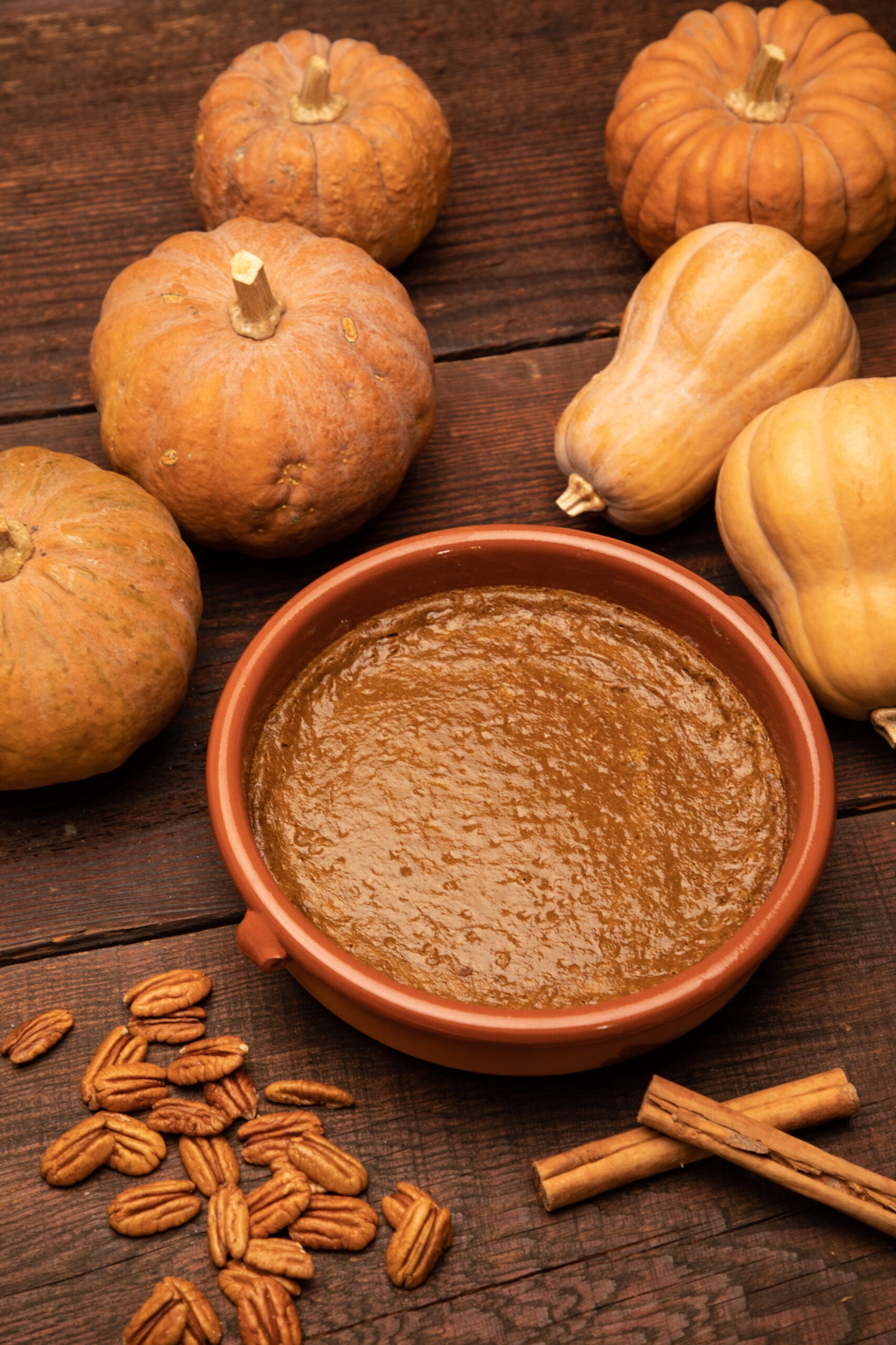 Pumpkin Pie with Pine Nut-Pecan Crust