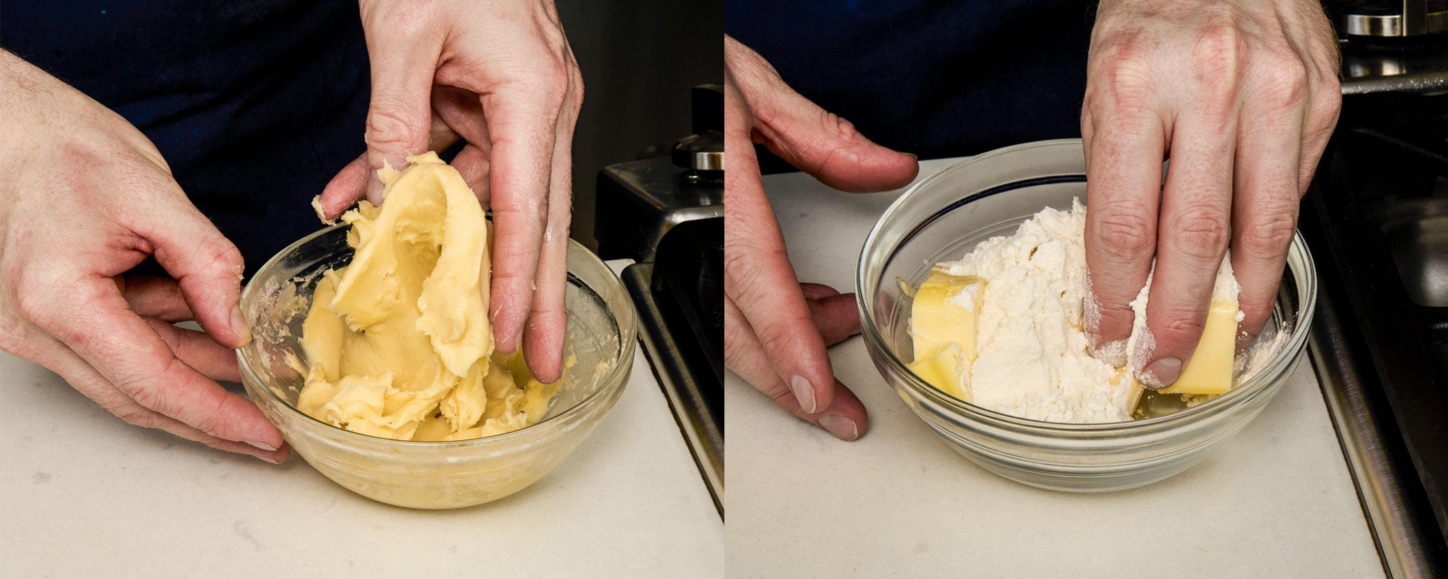 STEP 1: Combine the butter and flour.