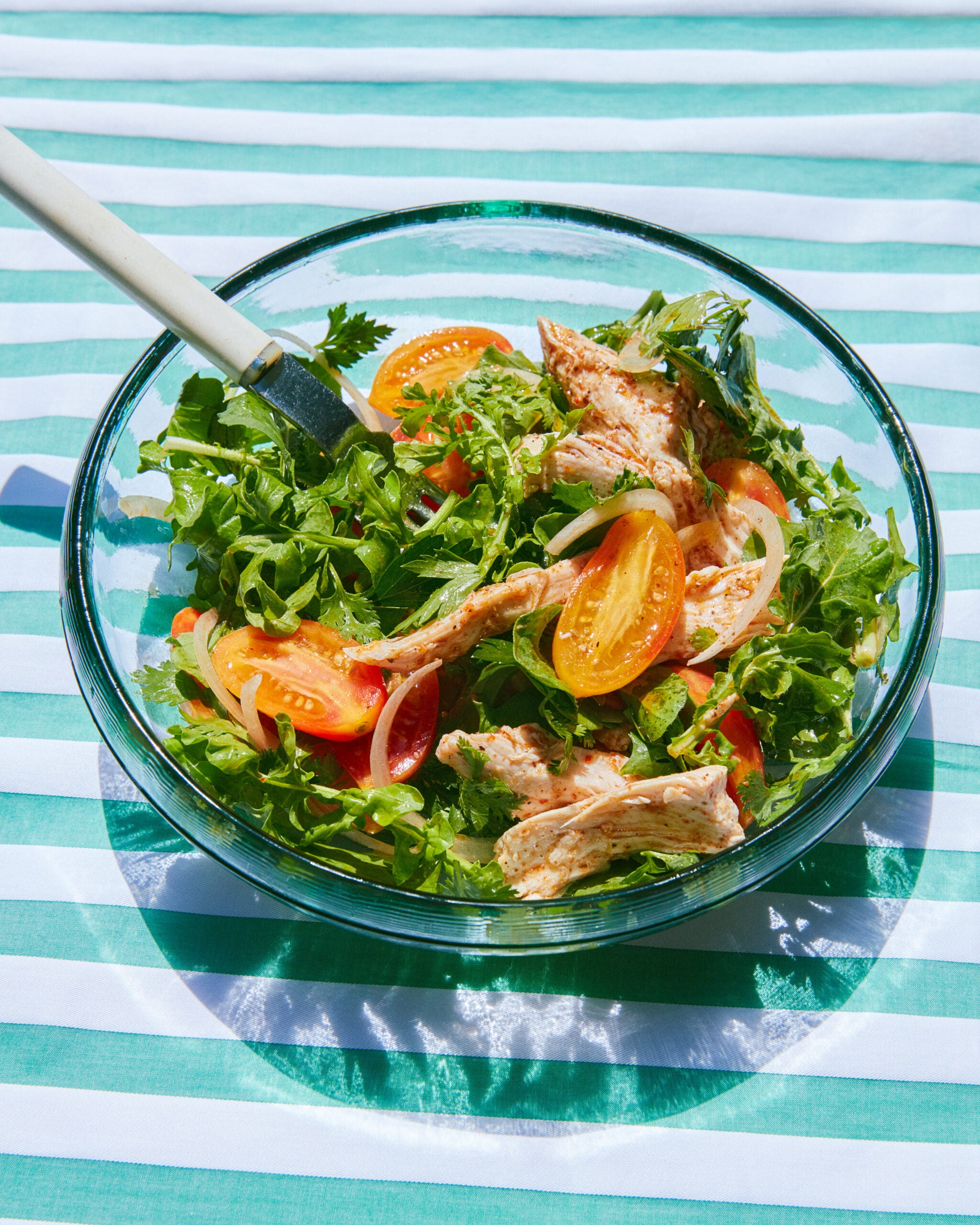 Chicken and Tomato Salad with Chile Vinaigrette