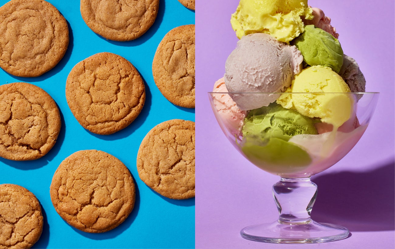 Brown Butter Sugar Cookie Ice Cream Sandwiches