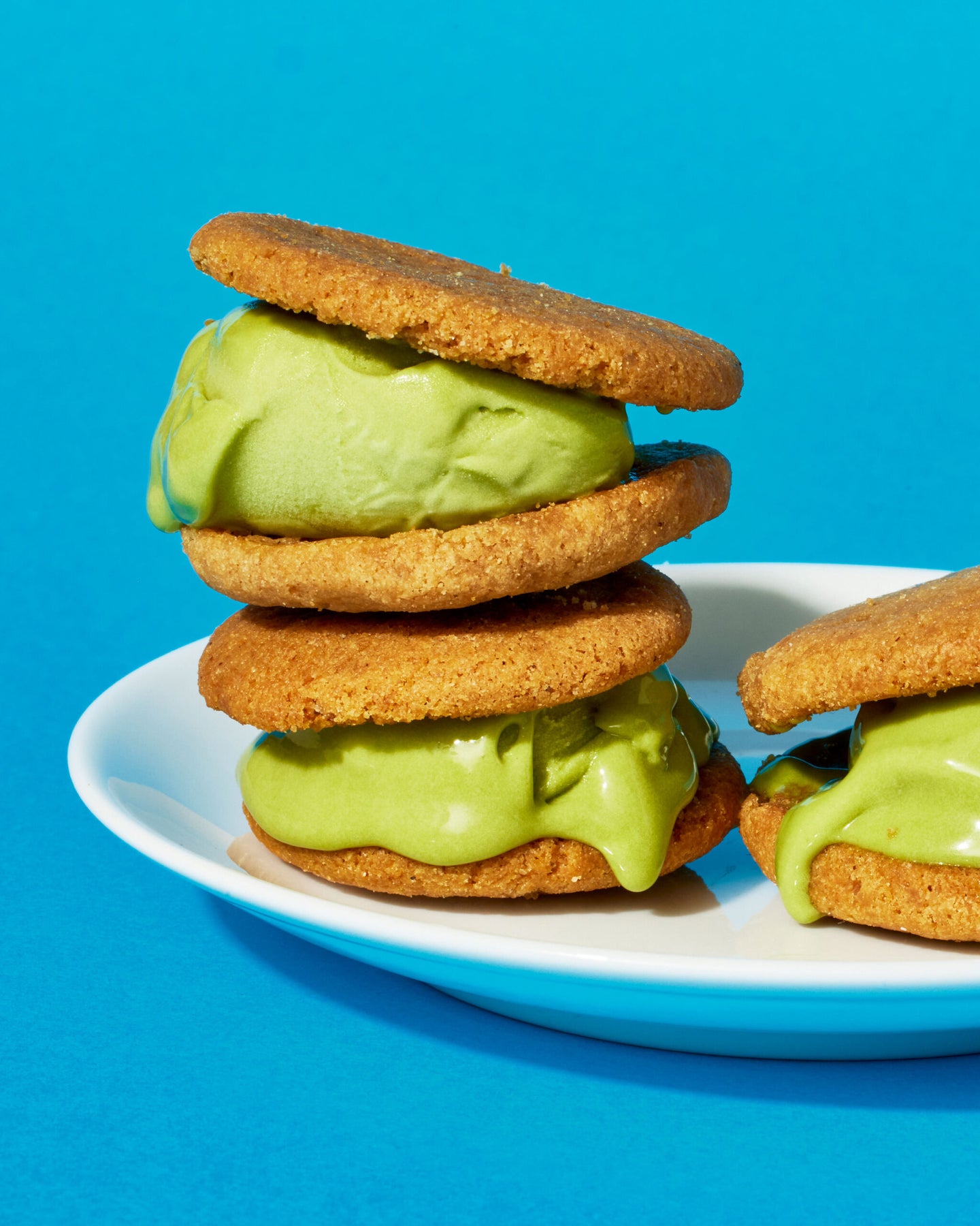 Ginger Matcha Ice Cream Sandwiches