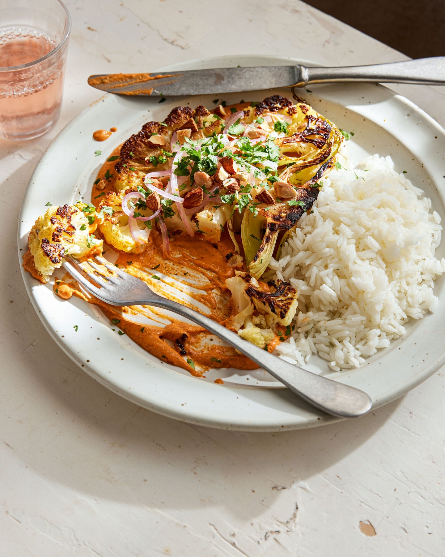 Cauliflower Steaks With Korma-Inspired Sauce